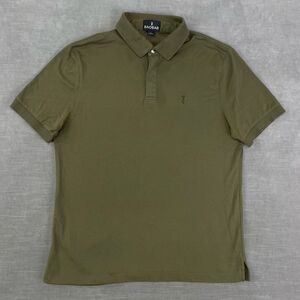 BAOBAB The Perfect Polo Shirt Mens Medium Olive Green Pima Cotton Golf Preppy‎